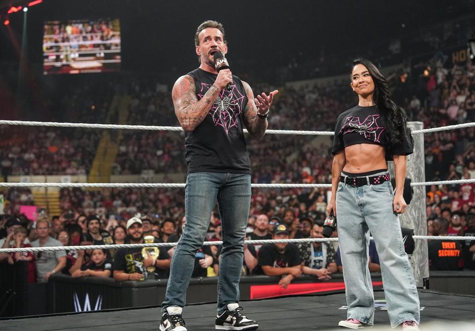 AJ Lee and CM Punk