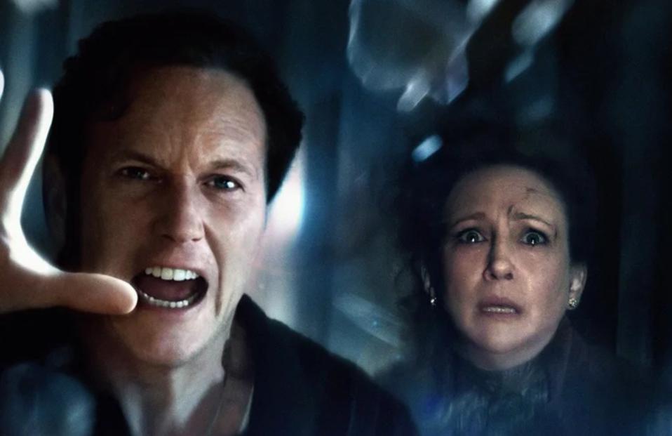 "The Conjuring: Last Rites" partial poster featuring Patrick Wilson and Vera Farmiga.