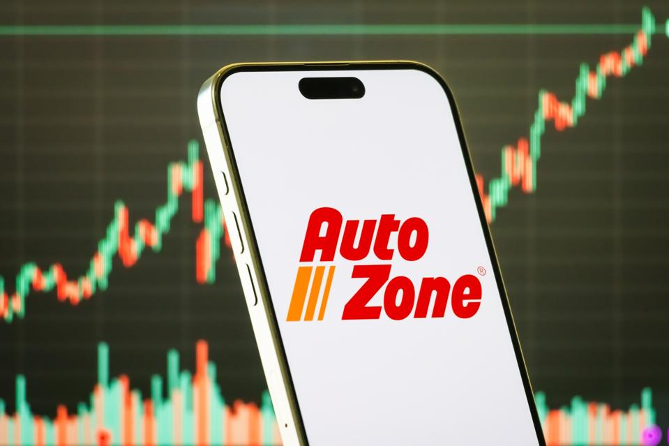 AutoZone Logo Displayed On Smartphone Screen