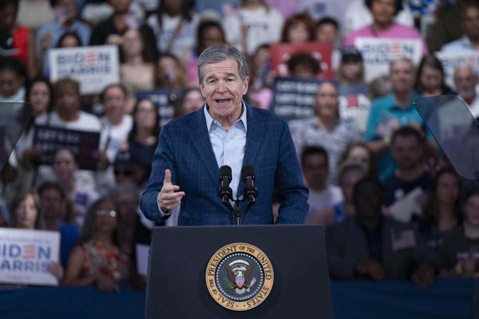Former Governor Roy Cooper (Photo by Allison Joyce/Getty Images)