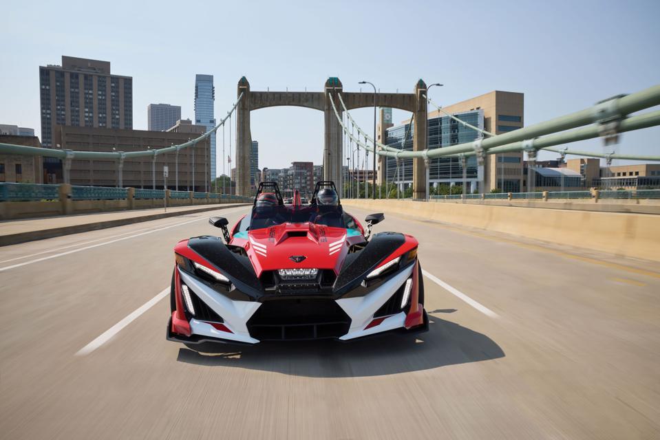 Polaris Slingshot on a public highway