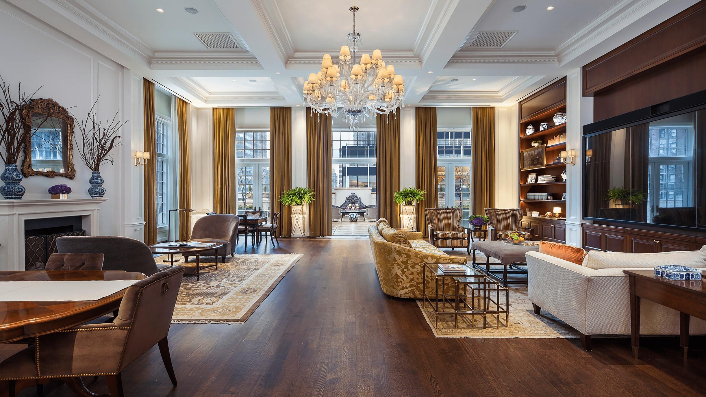A sunny room at the InterContinental New York Barclay.