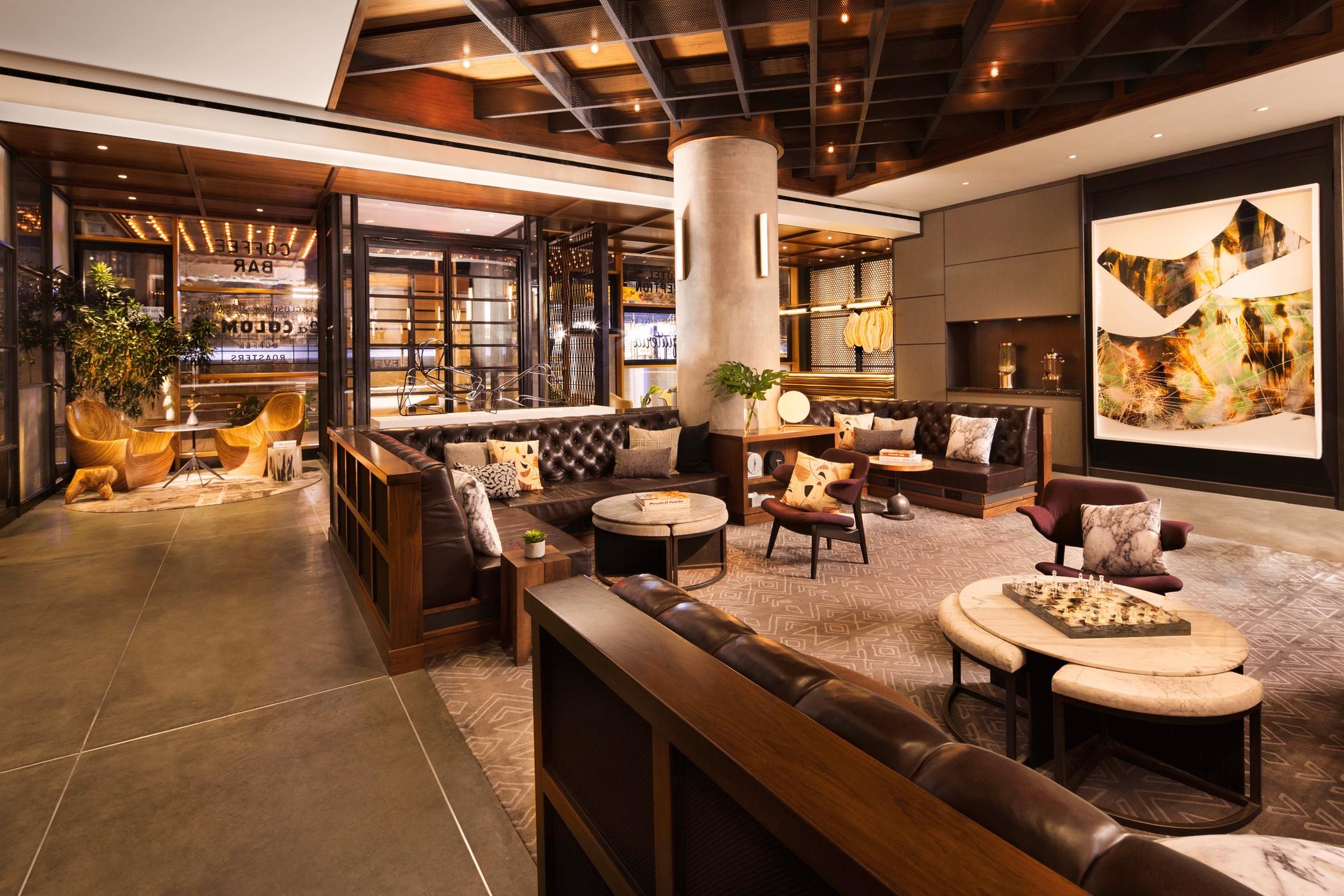 The lobby of the Kimpton Eventi.
