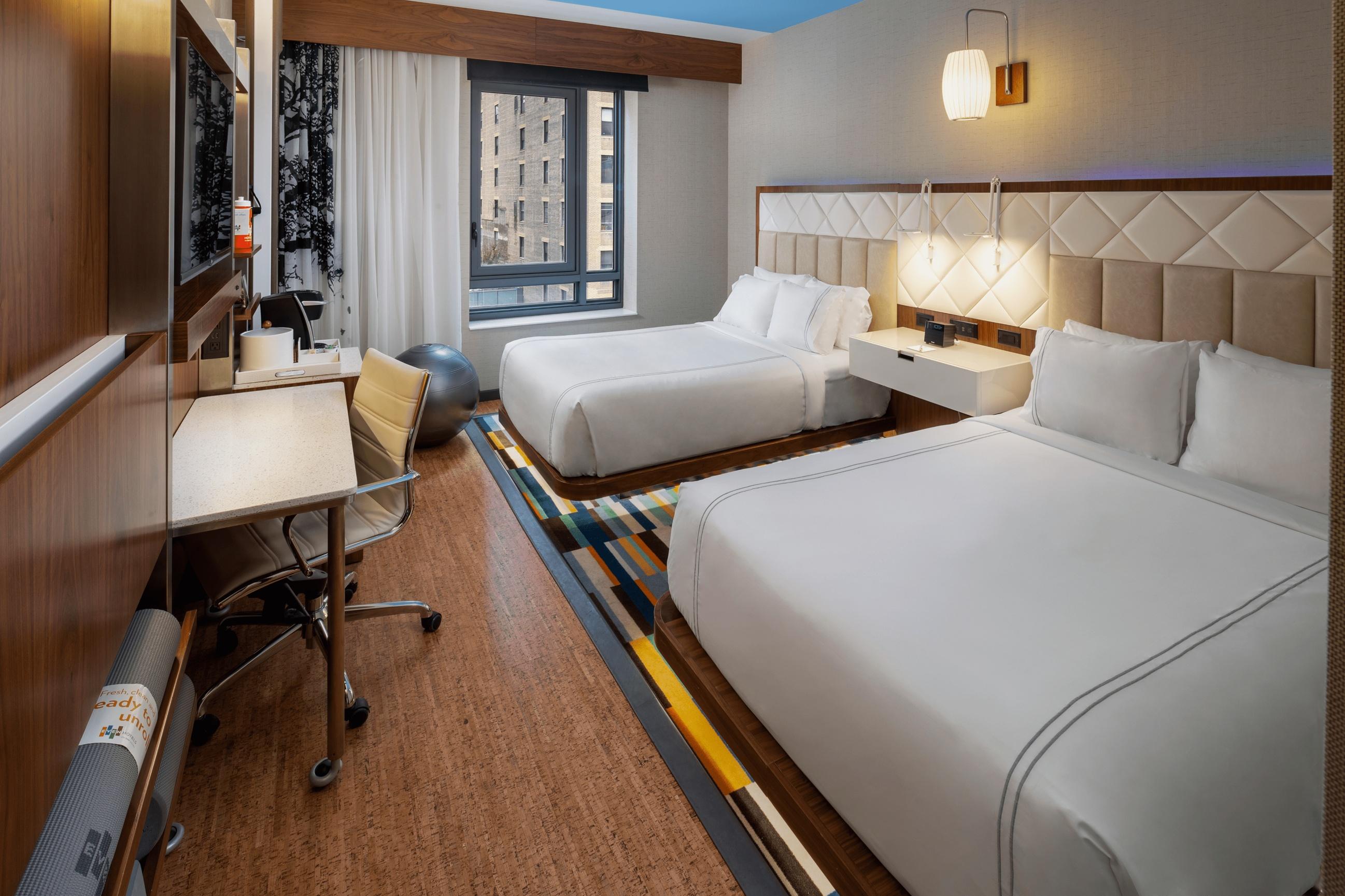 One of the rooms at the EVEN Hotels New York Midtown East location.