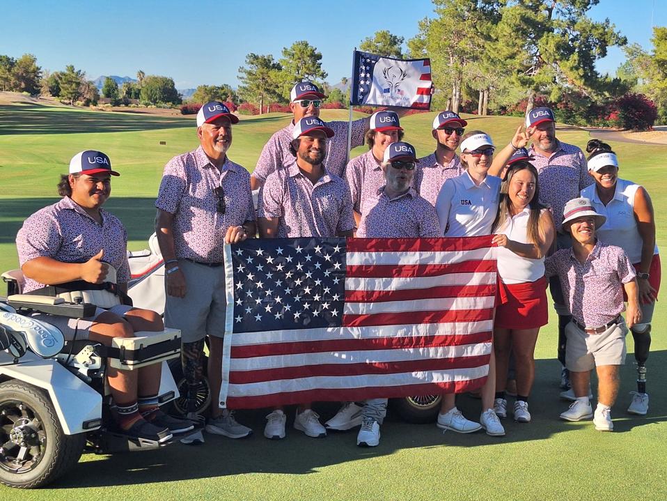 USA team on 18th