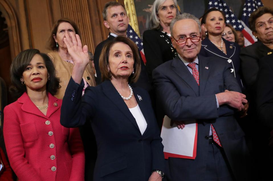 Senate And House Democrats Hold Press Conference On Health Care