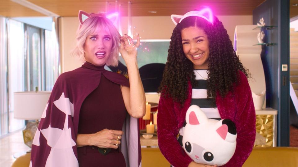 Kristen Wiig and Laila Lockhart Kraner in "Gabby's Dollhouse The Movie."