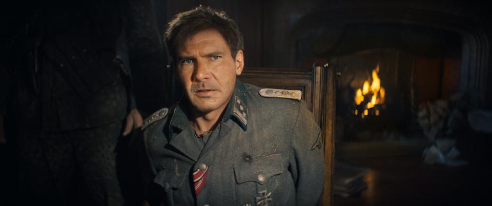 De aged Harrison Ford in Indiana Jones and the Dial of Destiny