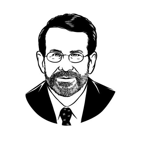 Portrait illustration of William Baldwin