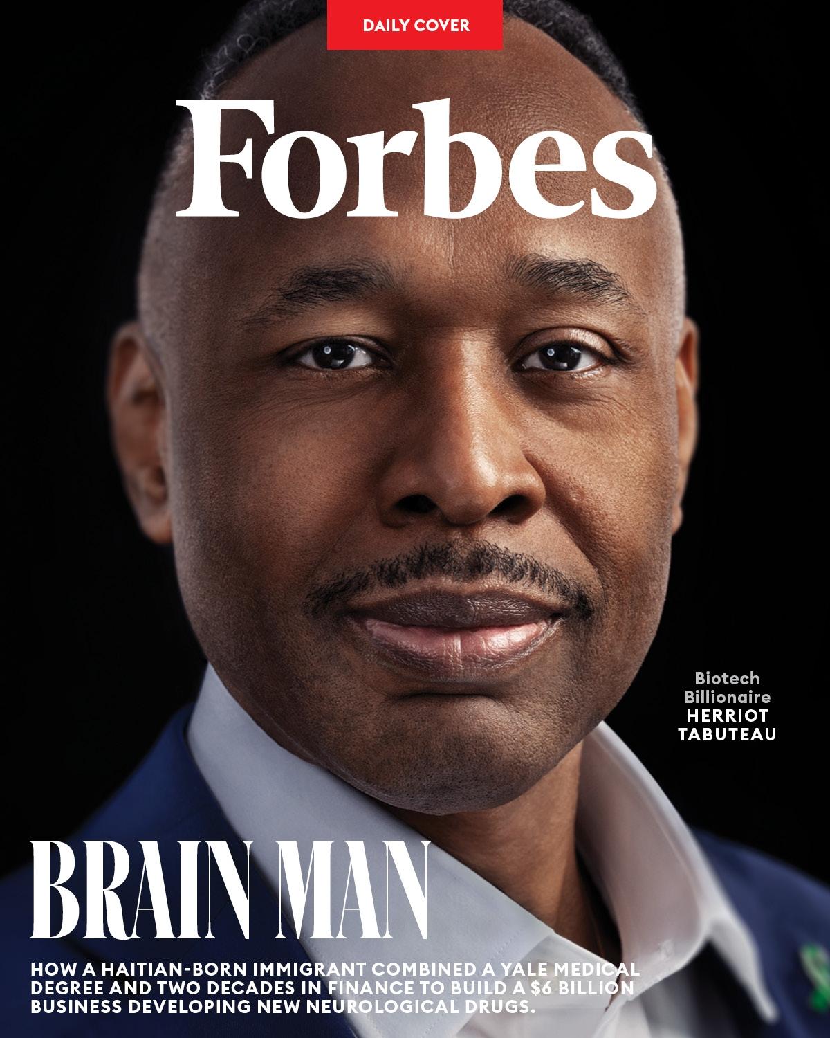 Forbes Magazine cover of Herriot Tabuteauu