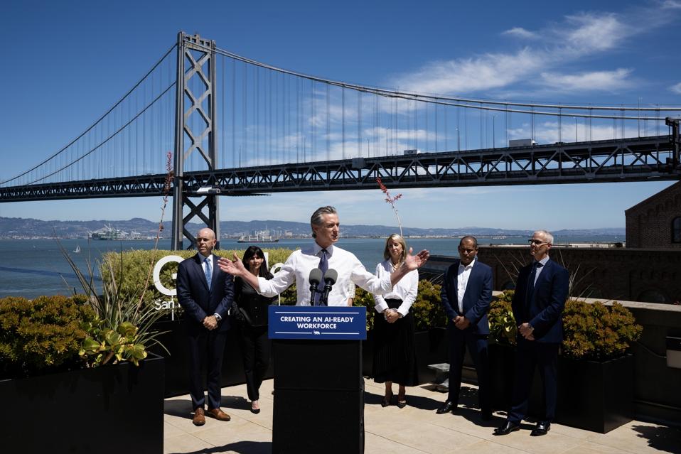 Gavin Newsom AI partnerships