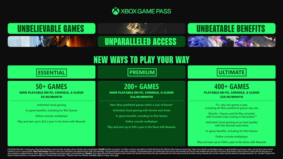 Xbox Turunkan Harga Game Pass tapi Hapus Call of Duty Launch Hari Pertama