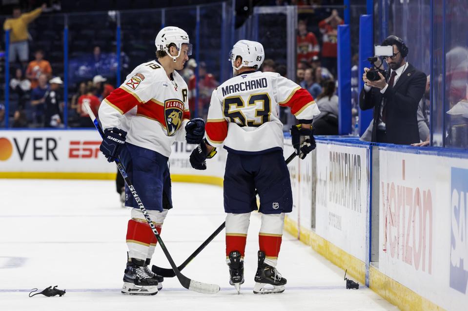 Matthew Tkachuk Brad Marchand