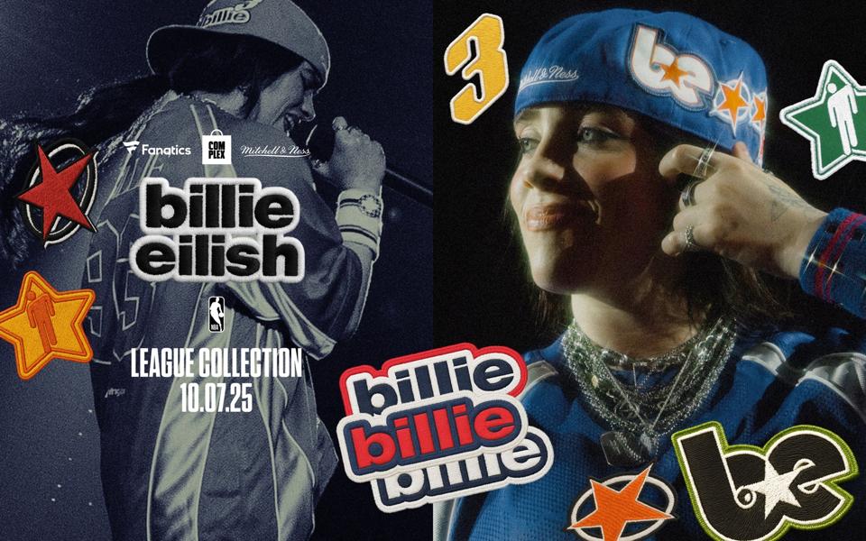 Billie Eilish x Mitchell & Ness NBA League Collection