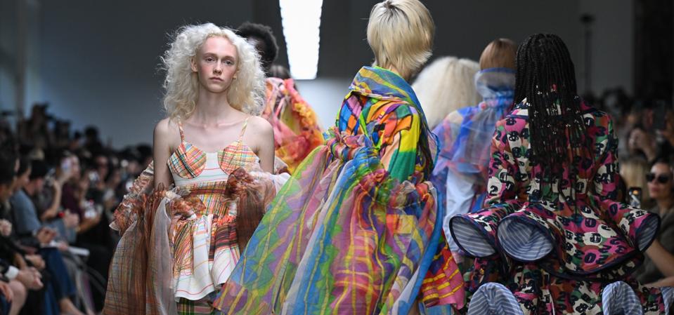 Anrealage show finale at Paris Fashion Week.