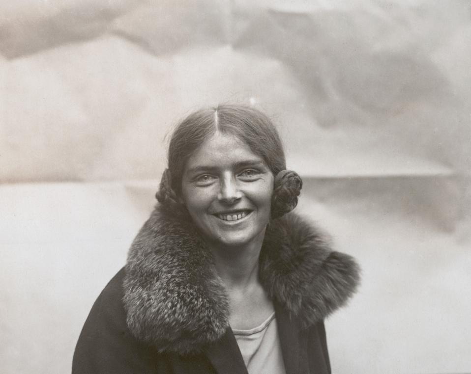 Mercedes Gleitze, the first British woman to swim the English Channel, October 11, 1927
