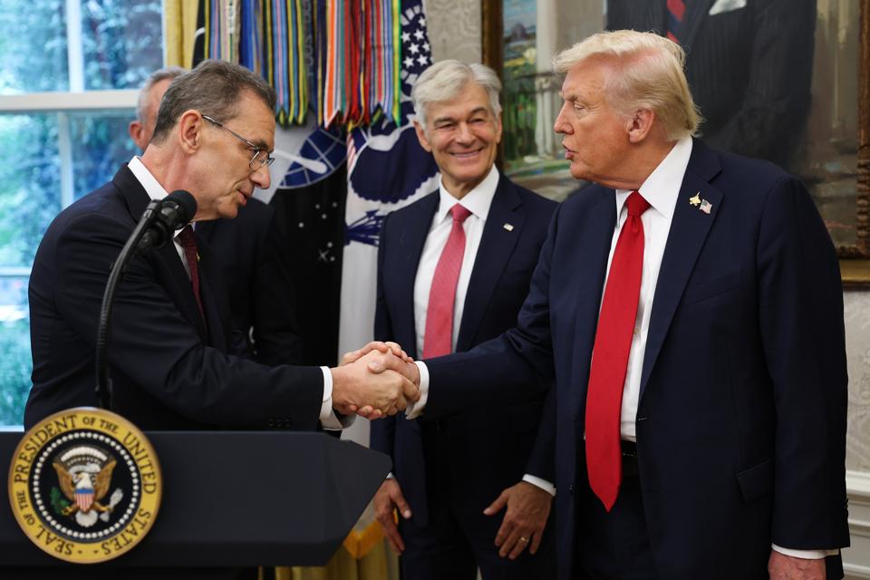 President Trump Delivers An Announcement From The Oval Office