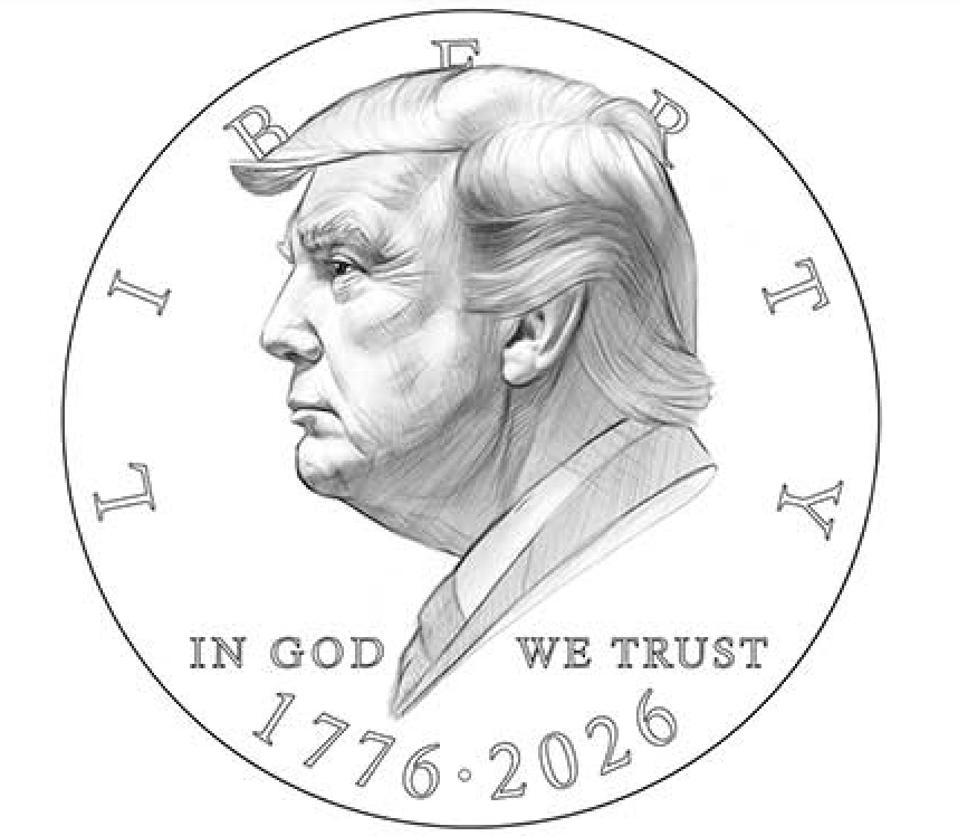 mock-up of the one-dollar coin