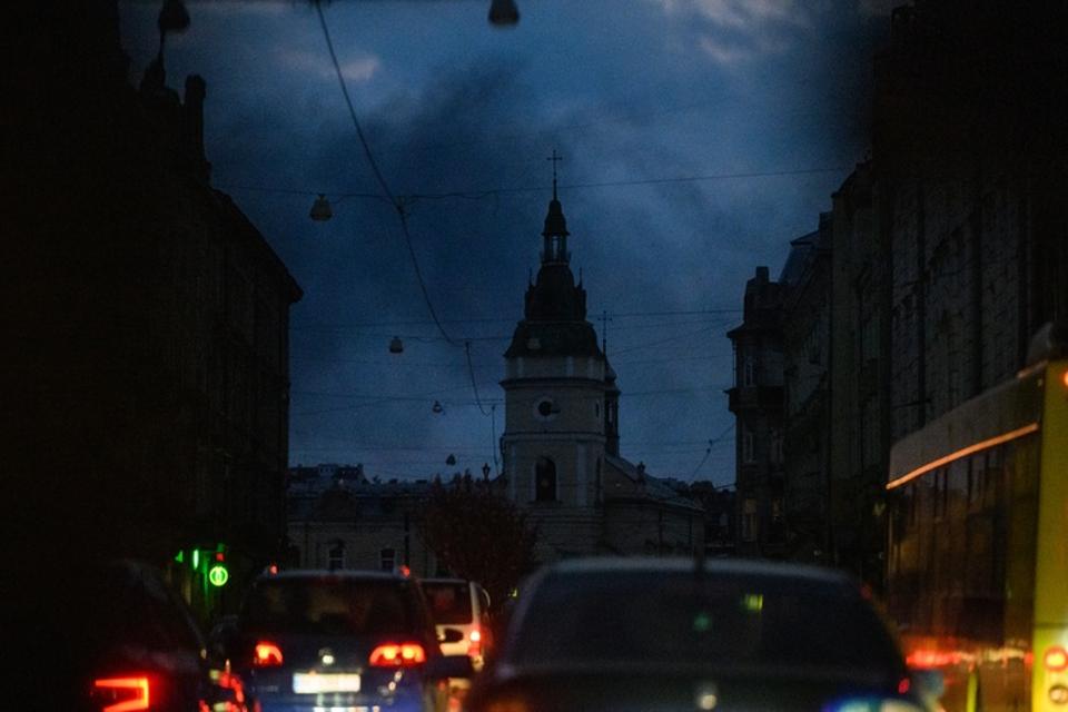 Powerful Explosions Rock Lviv After Russian Missile Strike