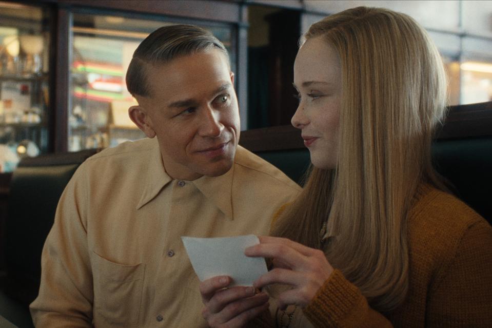 Monster: The Ed Gein Story. (L to R) Charlie Hunnam as Ed Gein, Suzanna Son as Adelina in episode 302 of Monster: The Ed Gein Story. Cr. Courtesy Of Netflix © 2025