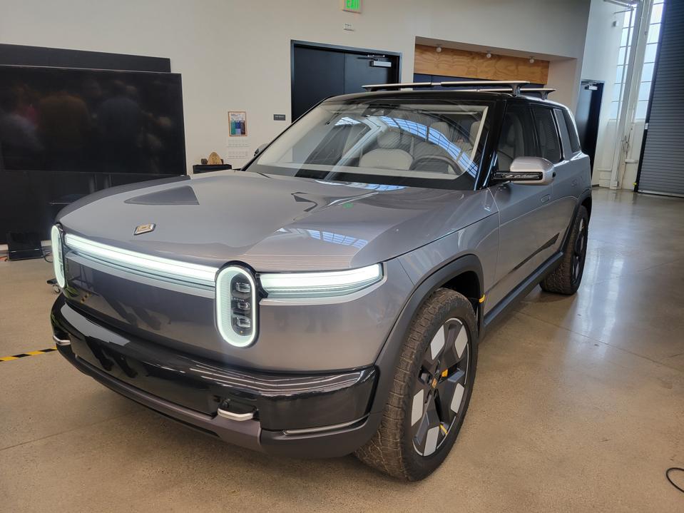 The Rivian R2 will be built at the company's plant in Normal, Illinois. 