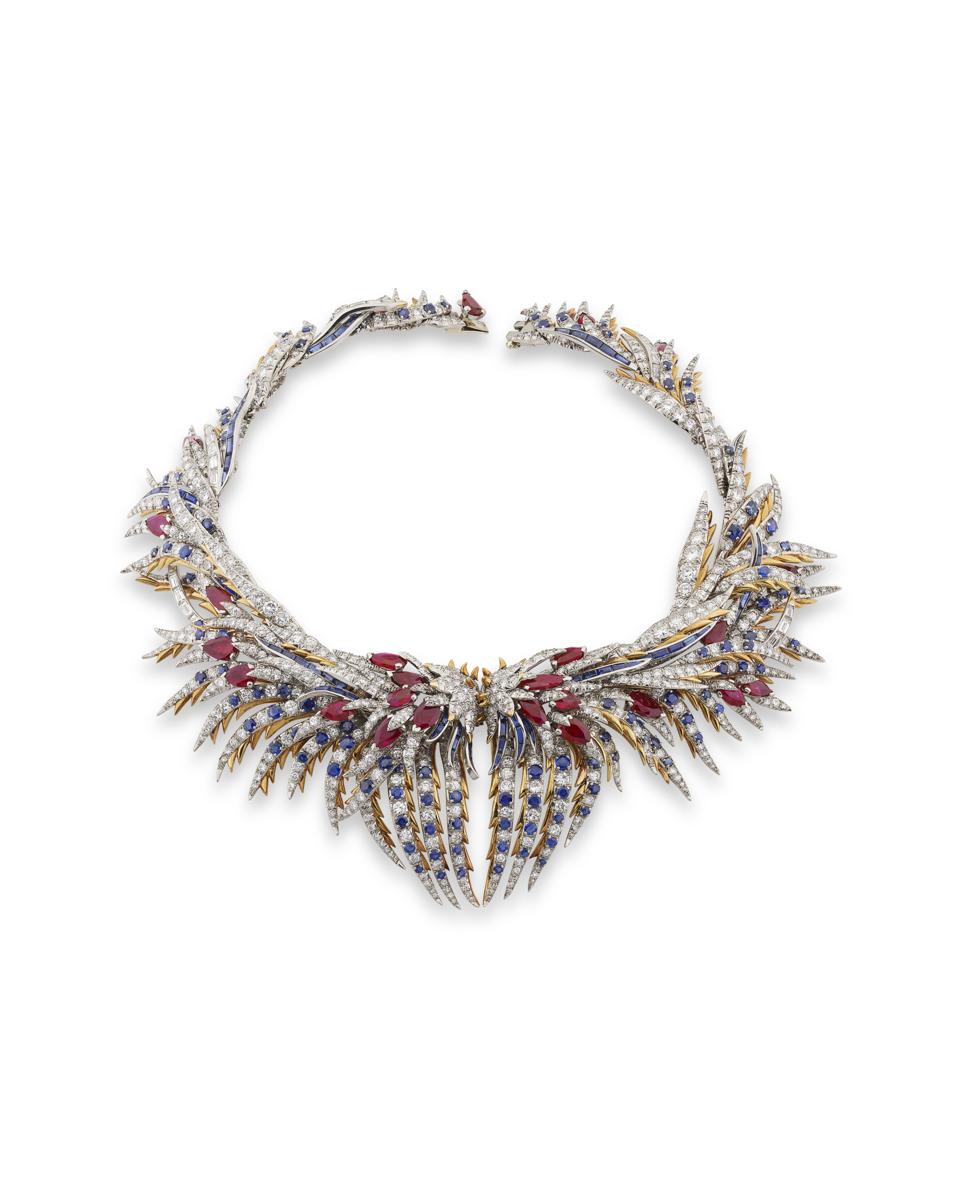 Schlumberger ‘Plumes’ necklace, circa late 1950s. Estimate: $300,000-$500,000 