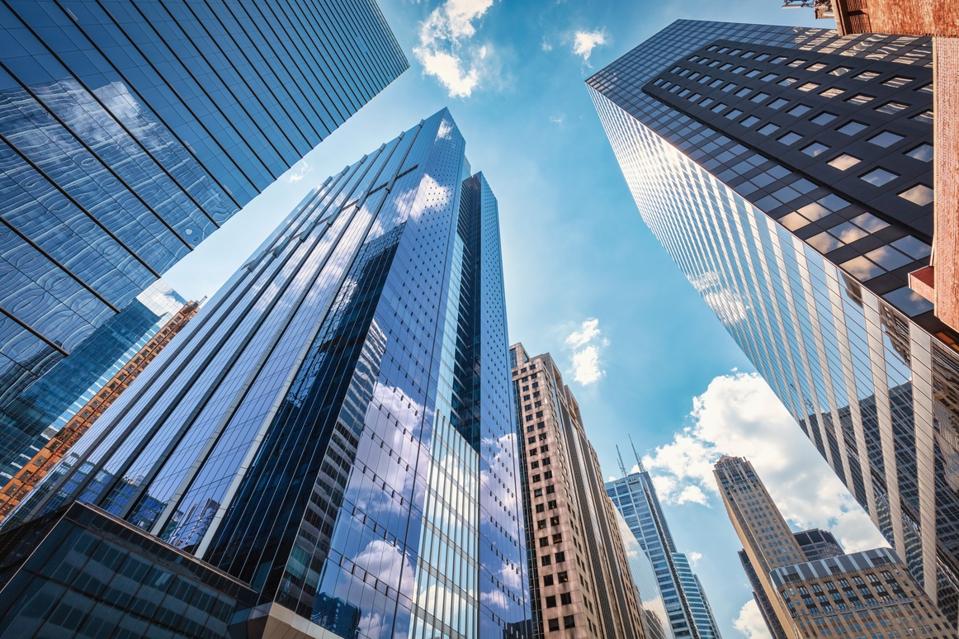 Futuristic Chicago Skyscraper Cityscape USA