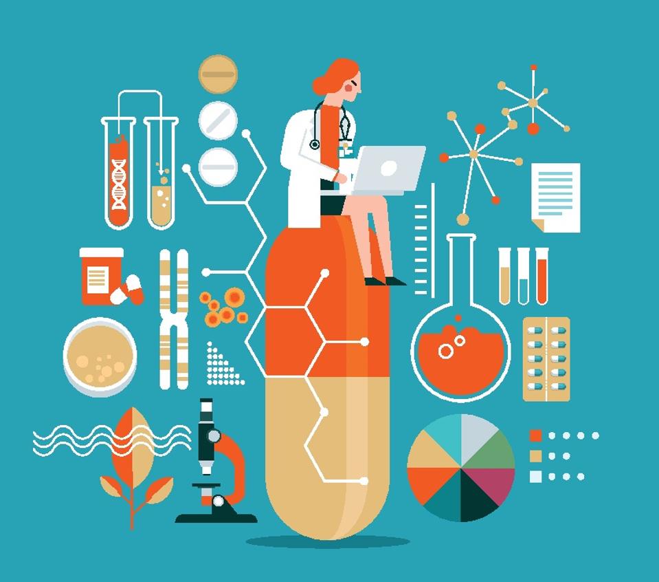 Image depicting research in biotechnology and health sciences