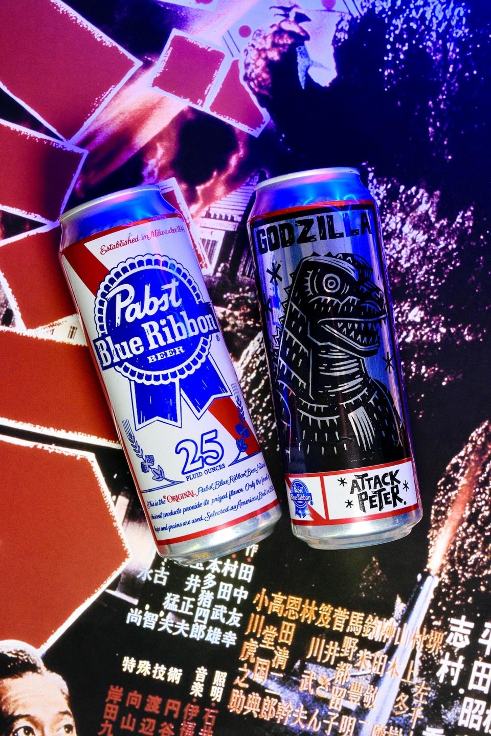 Pabst Blue Ribbon Pairs Up With Godzilla For A Monster Drop Of Cans