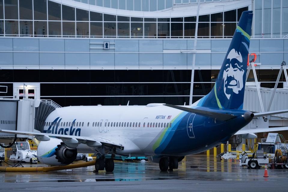 Alaska Airlines Grounds Its Fleet Of 65 Boeing 737 Max 9's, After Fuselage Section Blew Out In Flight