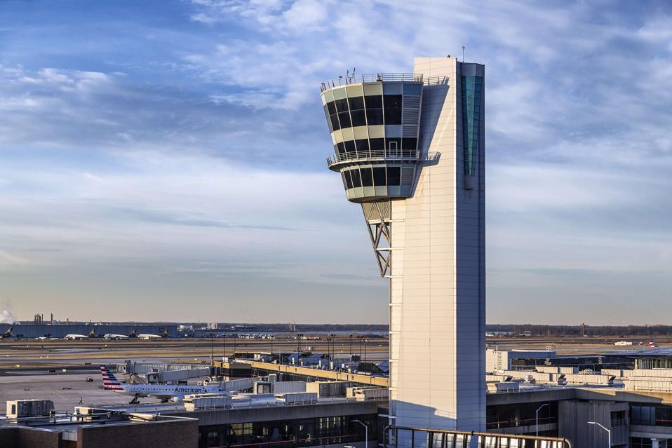Air traffic control tower, Philadelphia International...