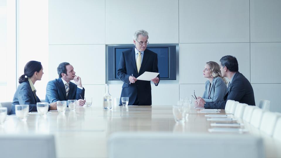 Business people in meeting in conference room
