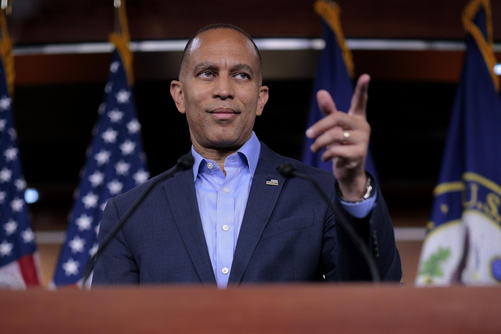 Democratic Leader Jeffries Holds News Conference On Capitol Hill