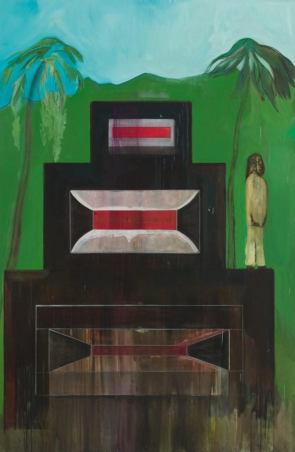 Peter Doig, Maracas, 2002-2008, oil on canvas, 290 x 190 cm. © Peter Doig. All Rights Reserved