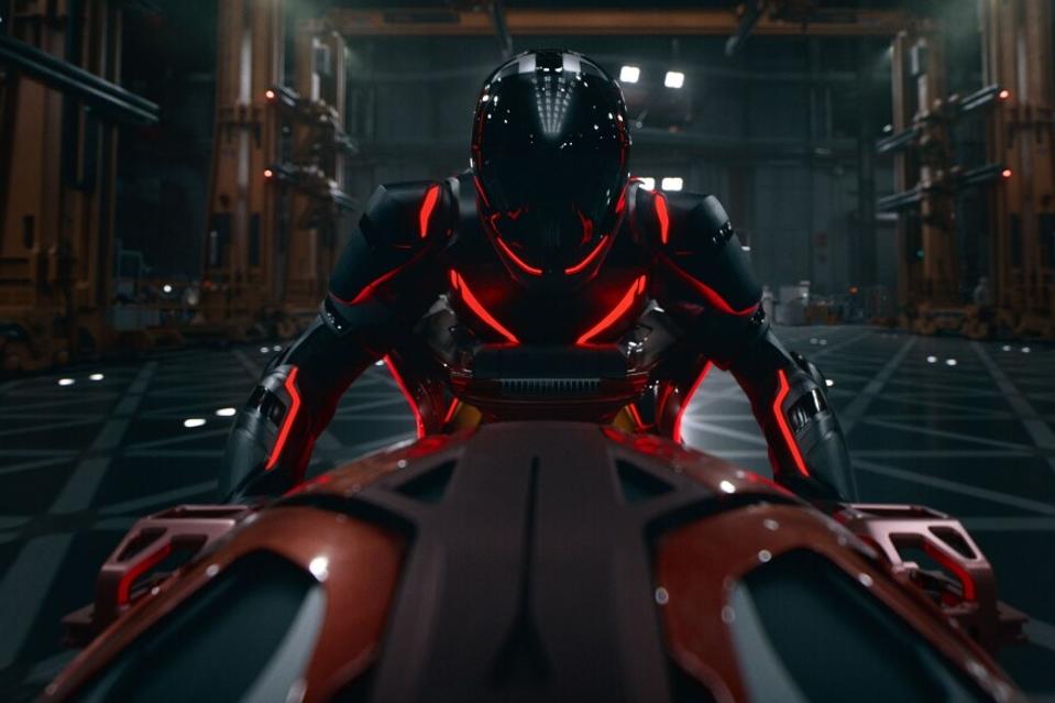 Jared Leto as Ares in Disney's Live Action TRON- ARES. Photo by Leah Gallo. © 2025 Disney Enterprises, Inc. All Rights Reserved.