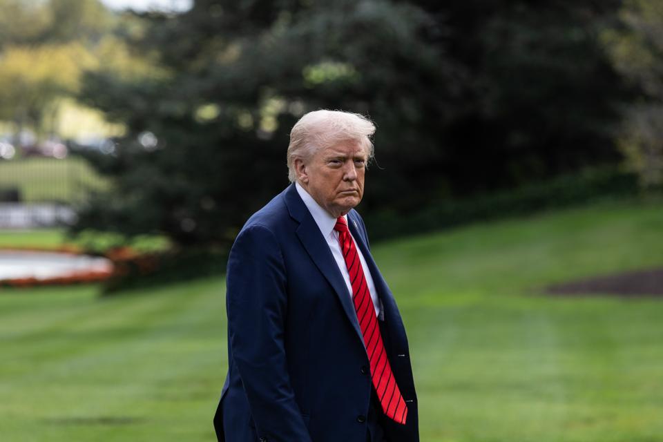 President Trump Returns To The White House