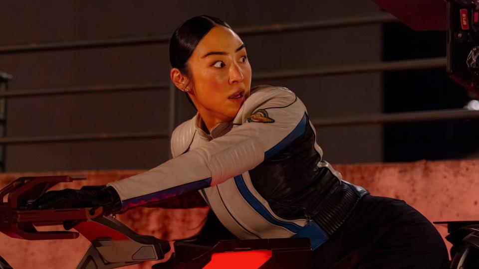 Greta Lee in "Tron Ares."