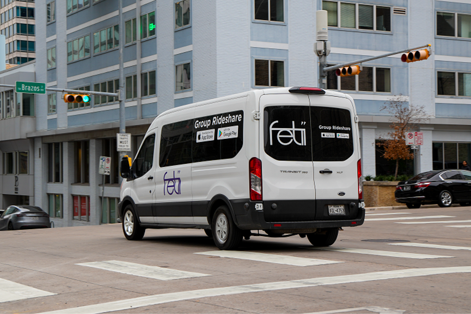 Vans are procured from Fetii vehicle service providers