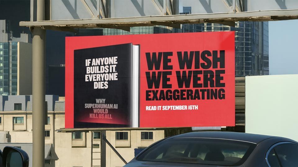 billboard advertising the book