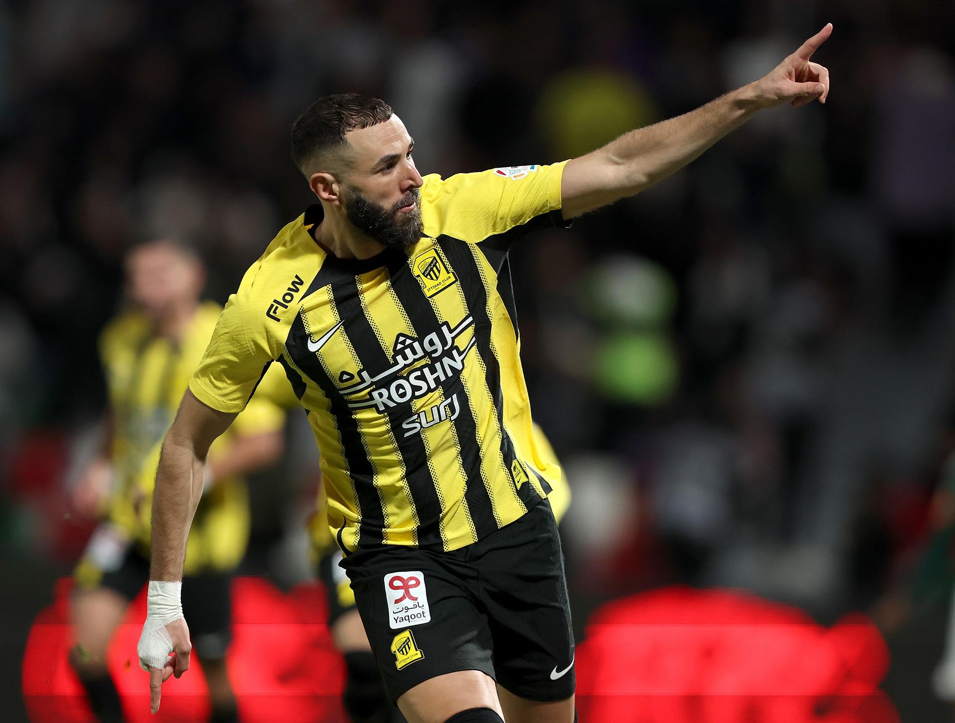 Al Ittihad striker Karim Benzema.