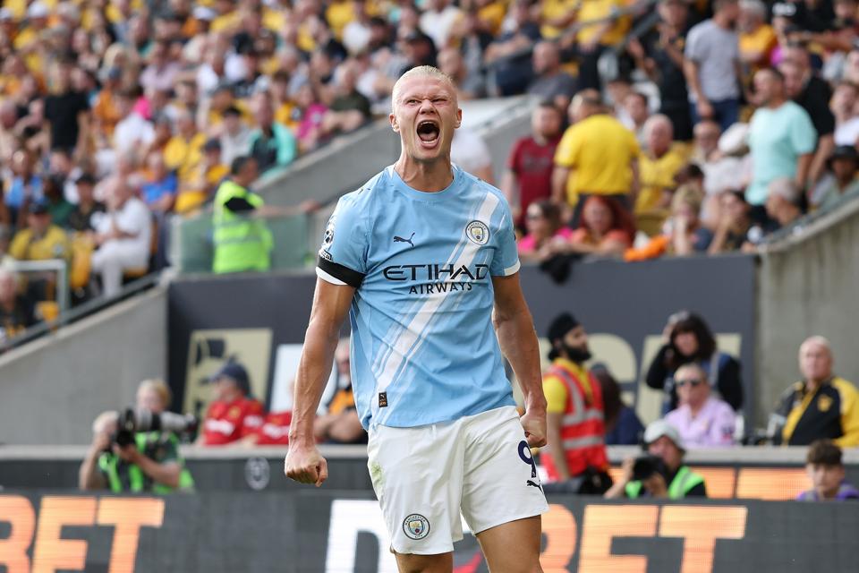 Manchester City striker Erling Haaland.