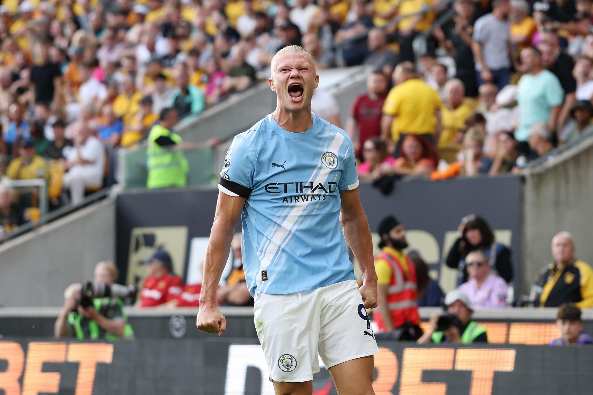 Manchester City striker Erling Haaland.