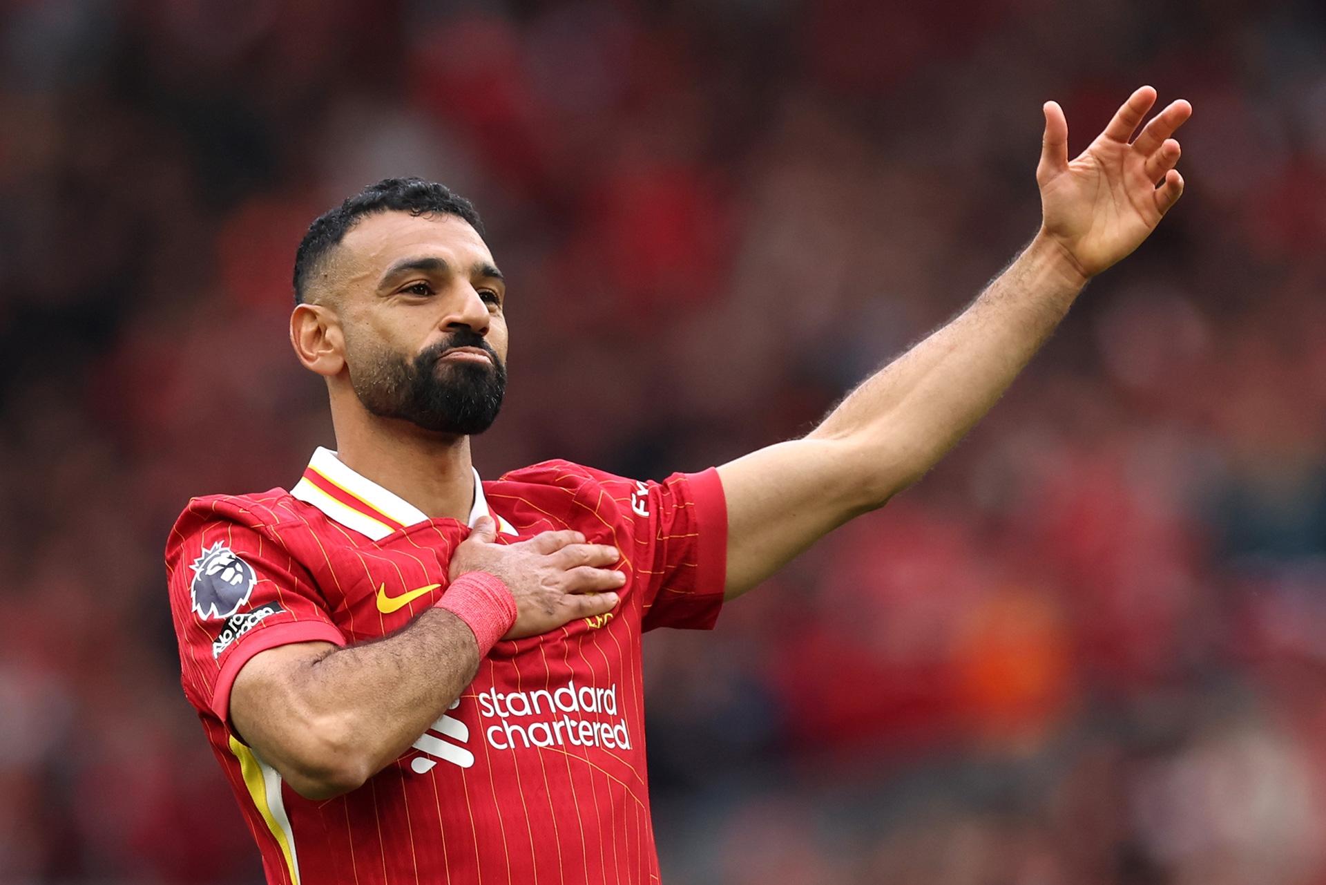 Liverpool forward Mohamed Salah.