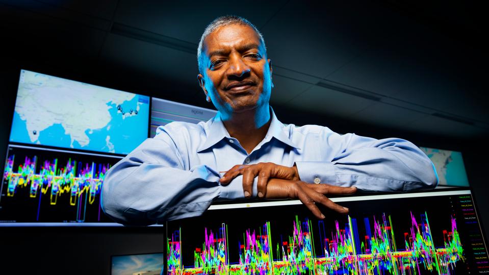 Bloom CEO KR Sridhar in control room.