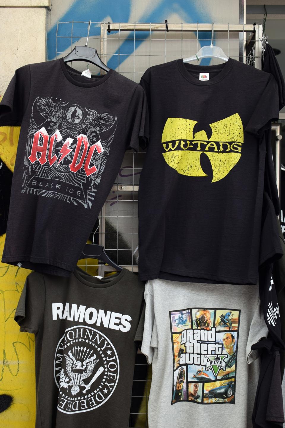 rock and hip hop music t-shirts