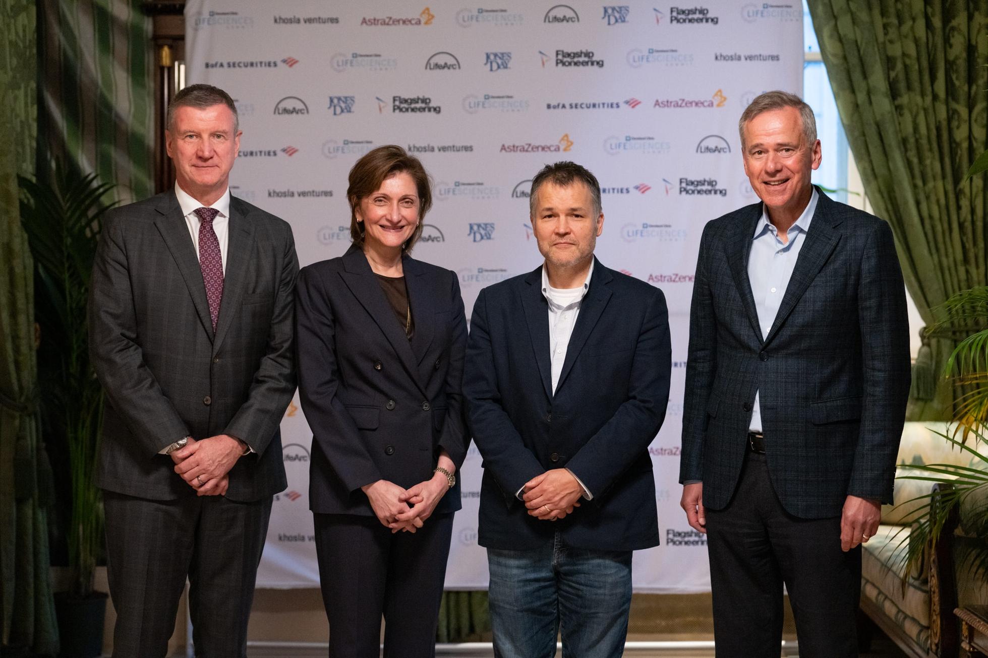 At the London launch event (from left to right) Dr. Geoff Vince and Dr. Serpil Ezerum of Cleveland Clinic and Alex Morgan and Hal Paz of Khosla Ventures.