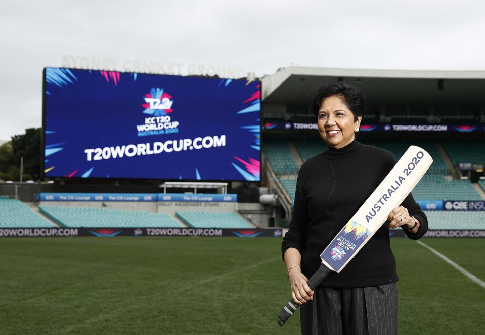 ICC T20 World Cup Indra Nooyi International Cricket Council Director at the SCG