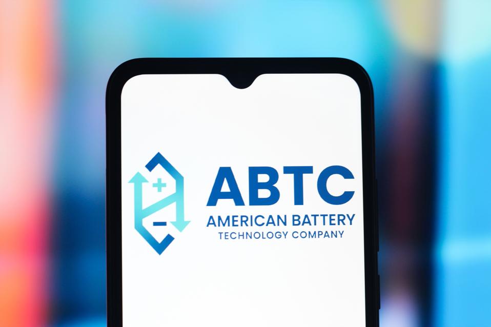 In this photo illustration, the American Battery Technology...