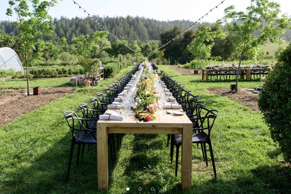 The setting for the six-course multi-chef collaboration dinner