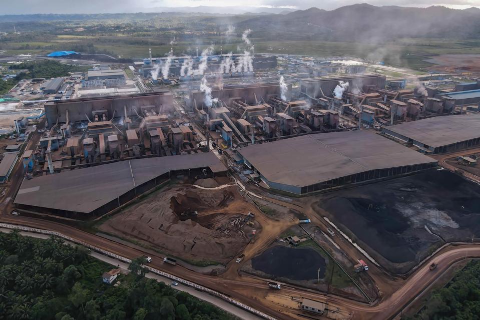 (Editor's note; image taken by a drone)  Aerial view of the...